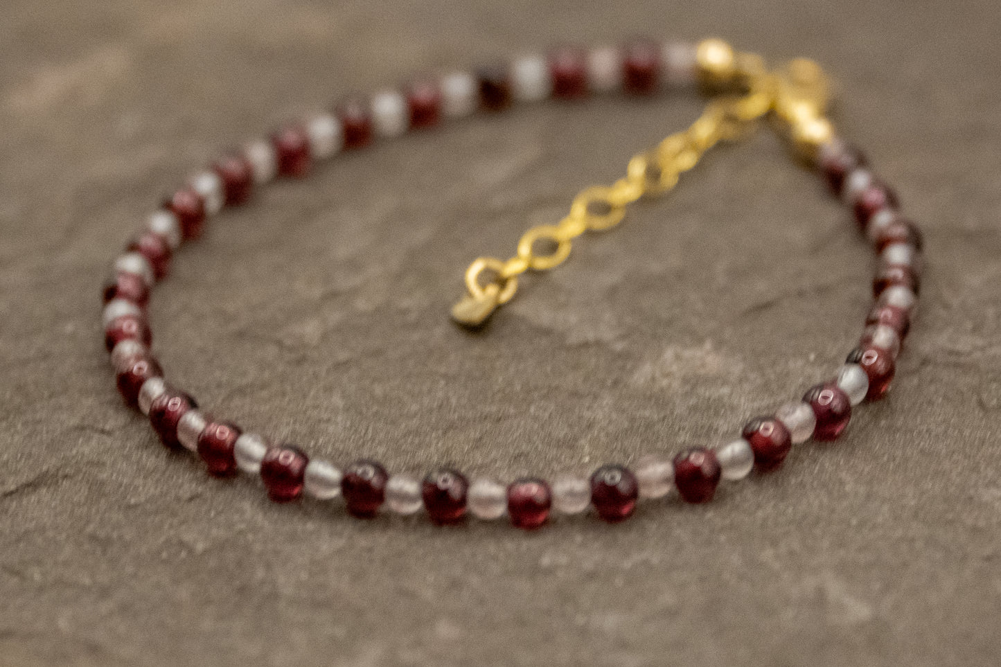 Journey Within (Clear Quartz & Garnet) Bracelet