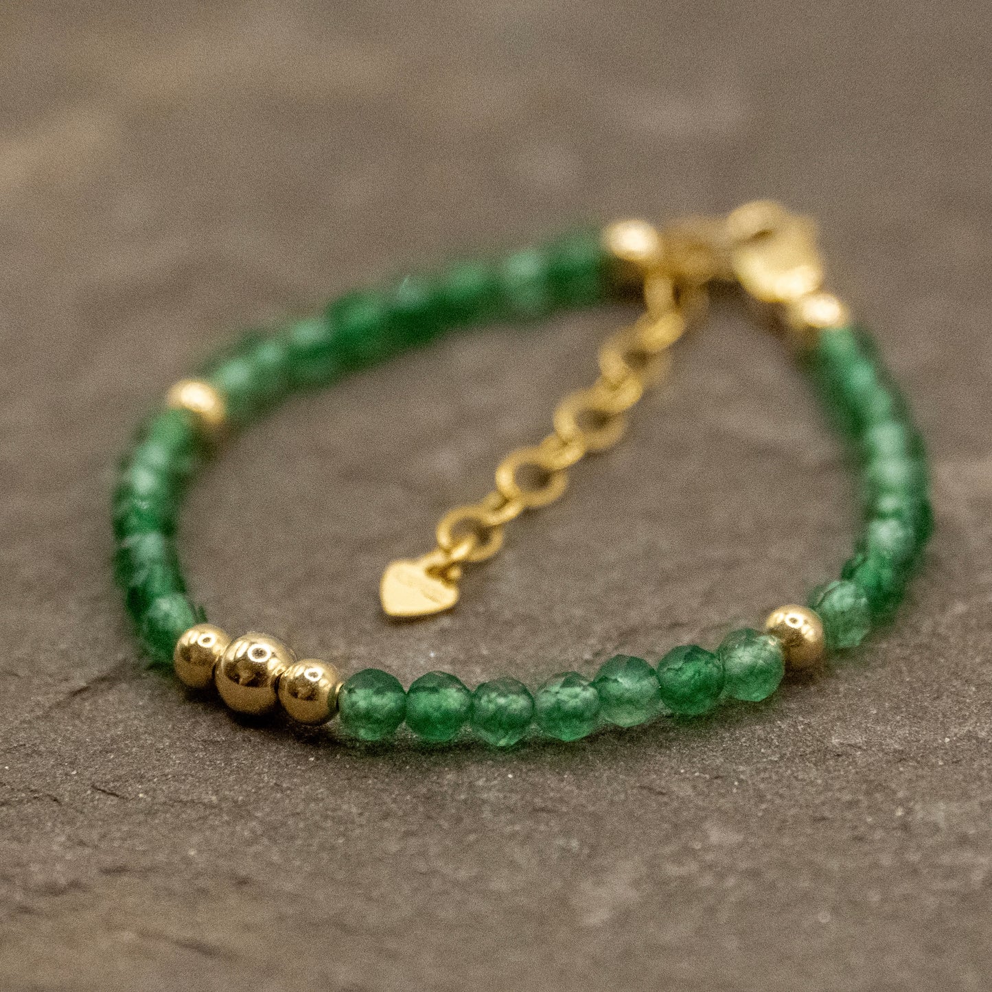 Growing Smart & Strong (Green Onyx) Bracelet