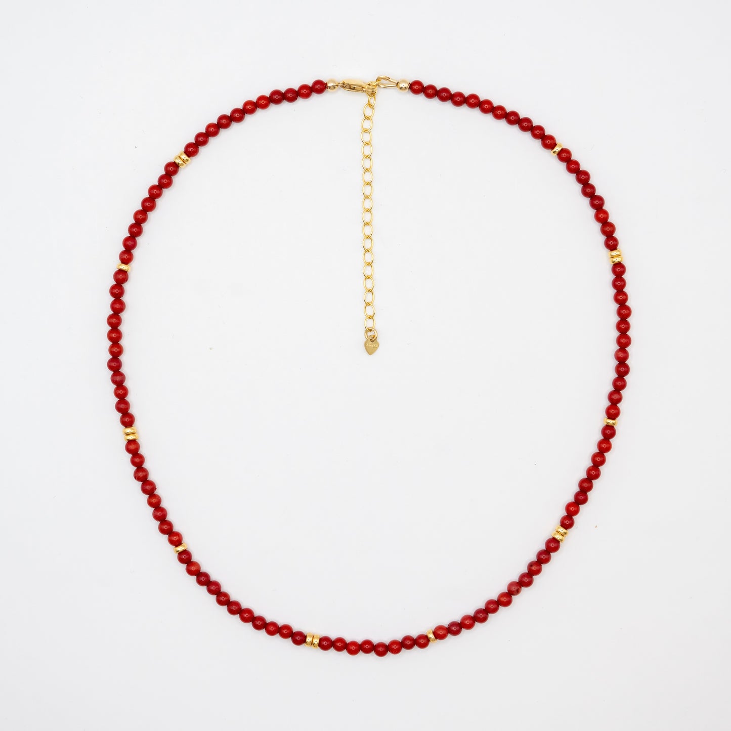 Red Bamboo Coral Choker