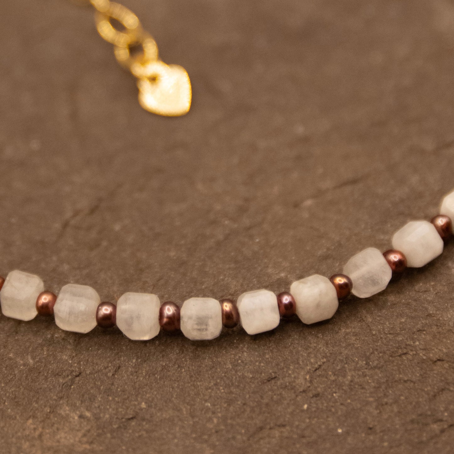 Ocean Moon (Moonstone and Pearl) Bracelet