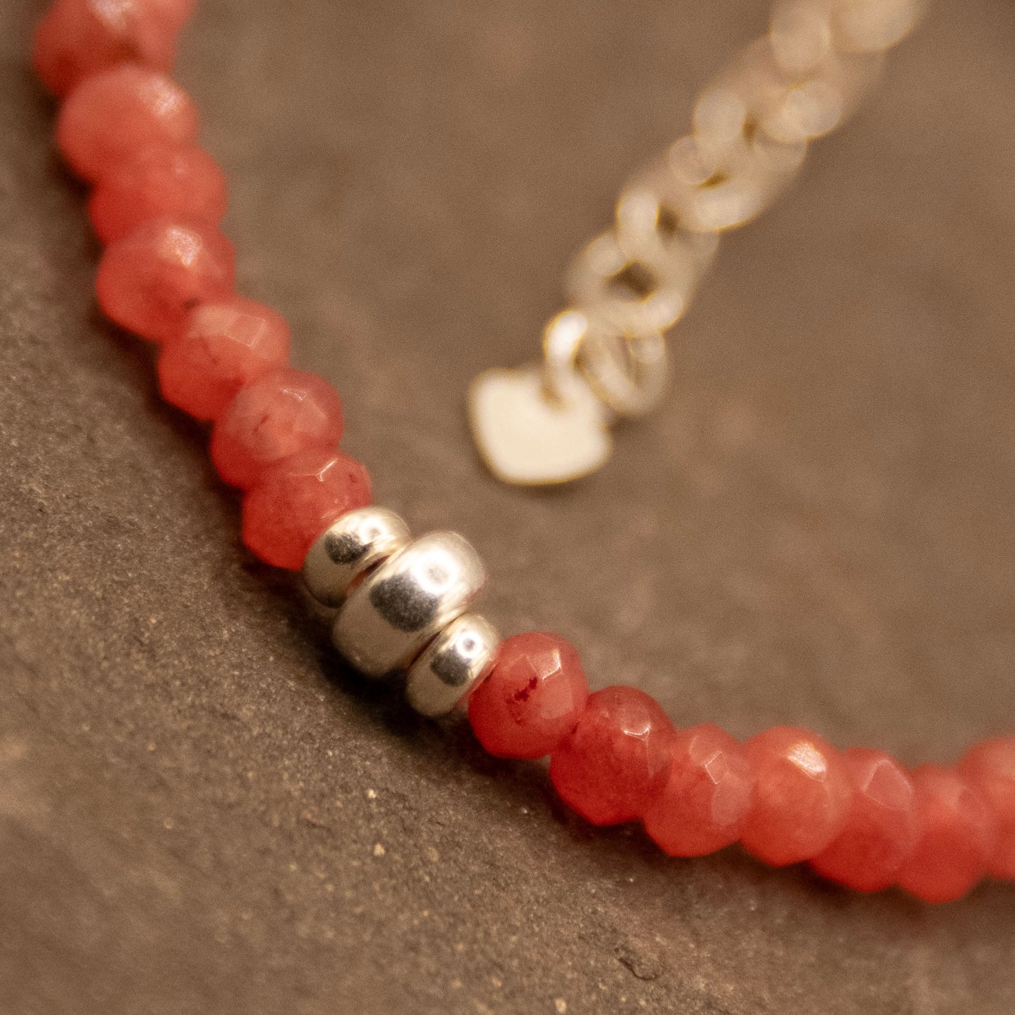 My Pink Shield (Agate) Bracelet