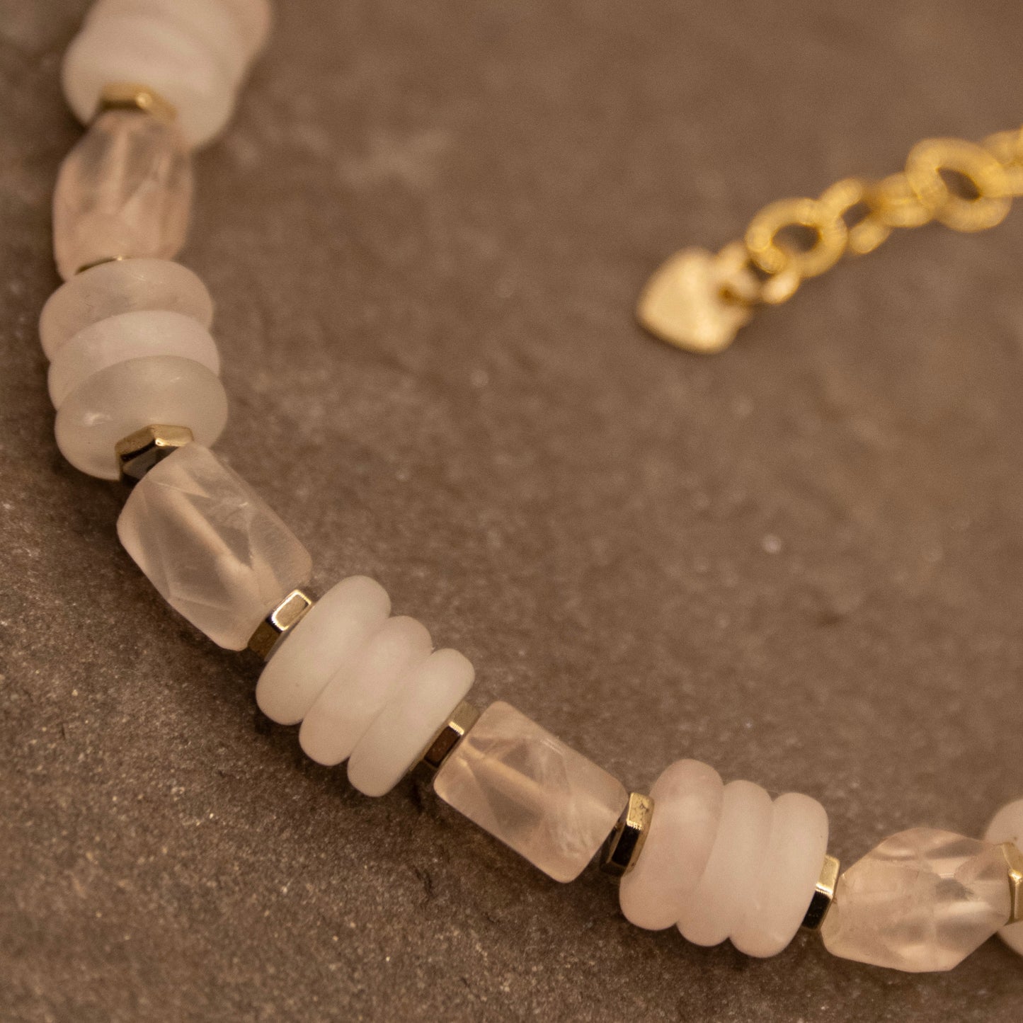 Heart Blush (Rose Quartz) Bracelet