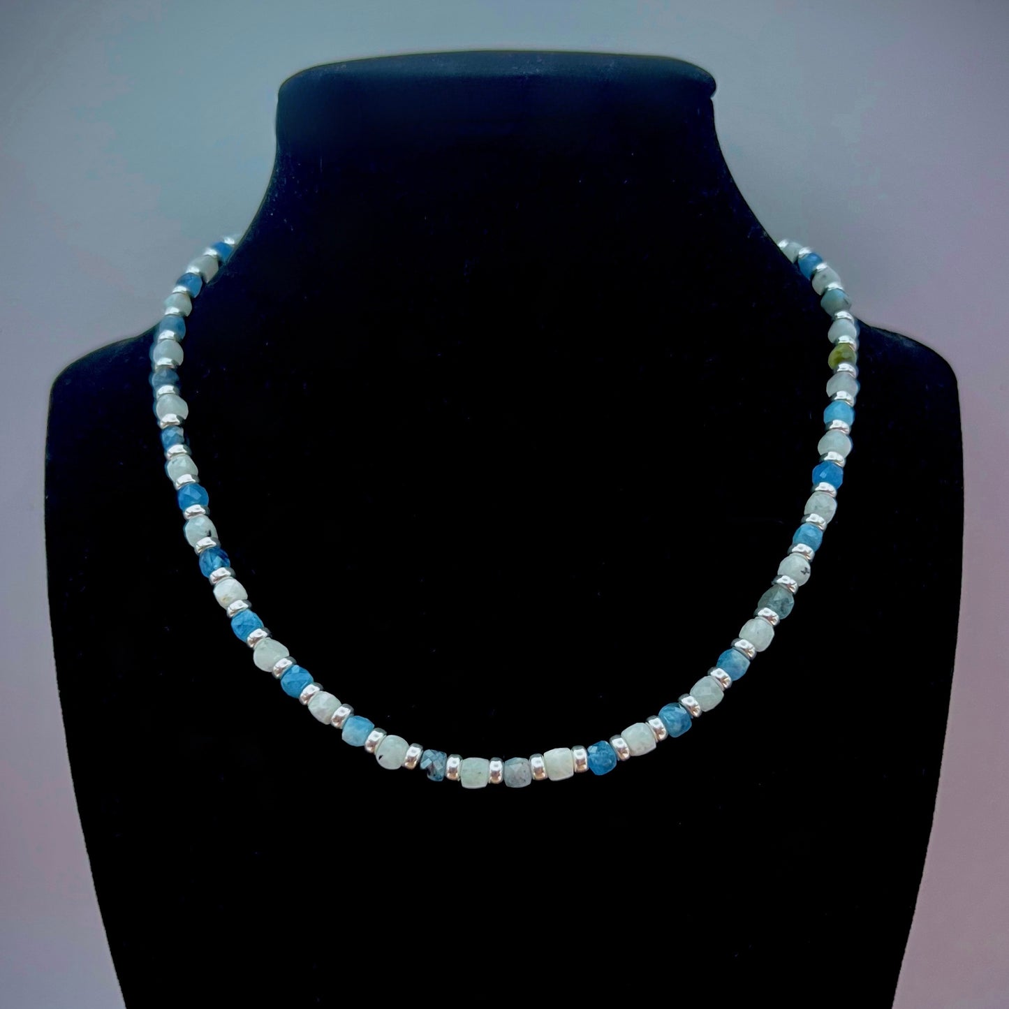 Moonlit Ocean Necklace in Sterling Silver