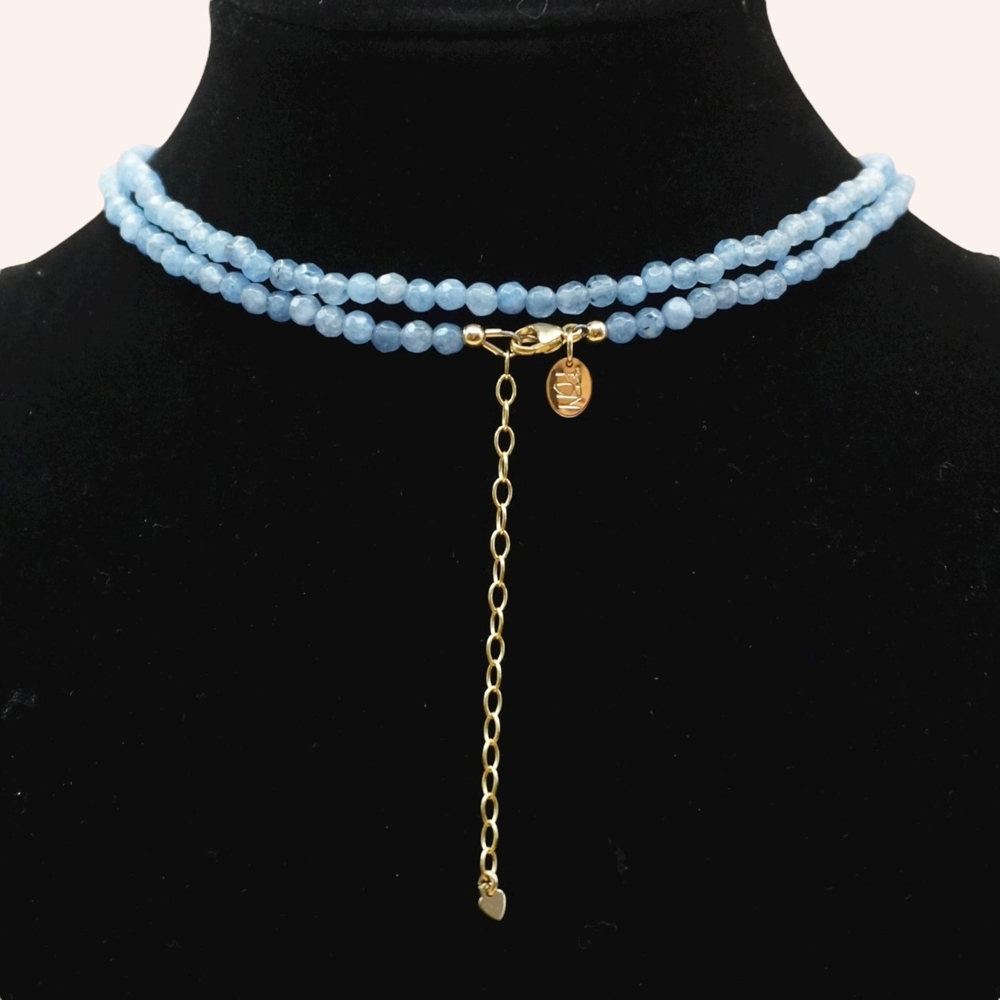 Celeste Wrap (Blue Agate) Necklace