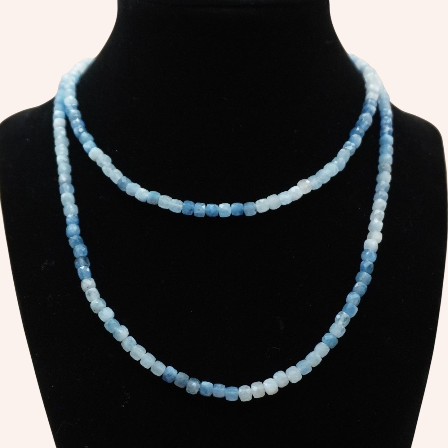 Sea Whisper (Aquamarine) Wrap Necklace