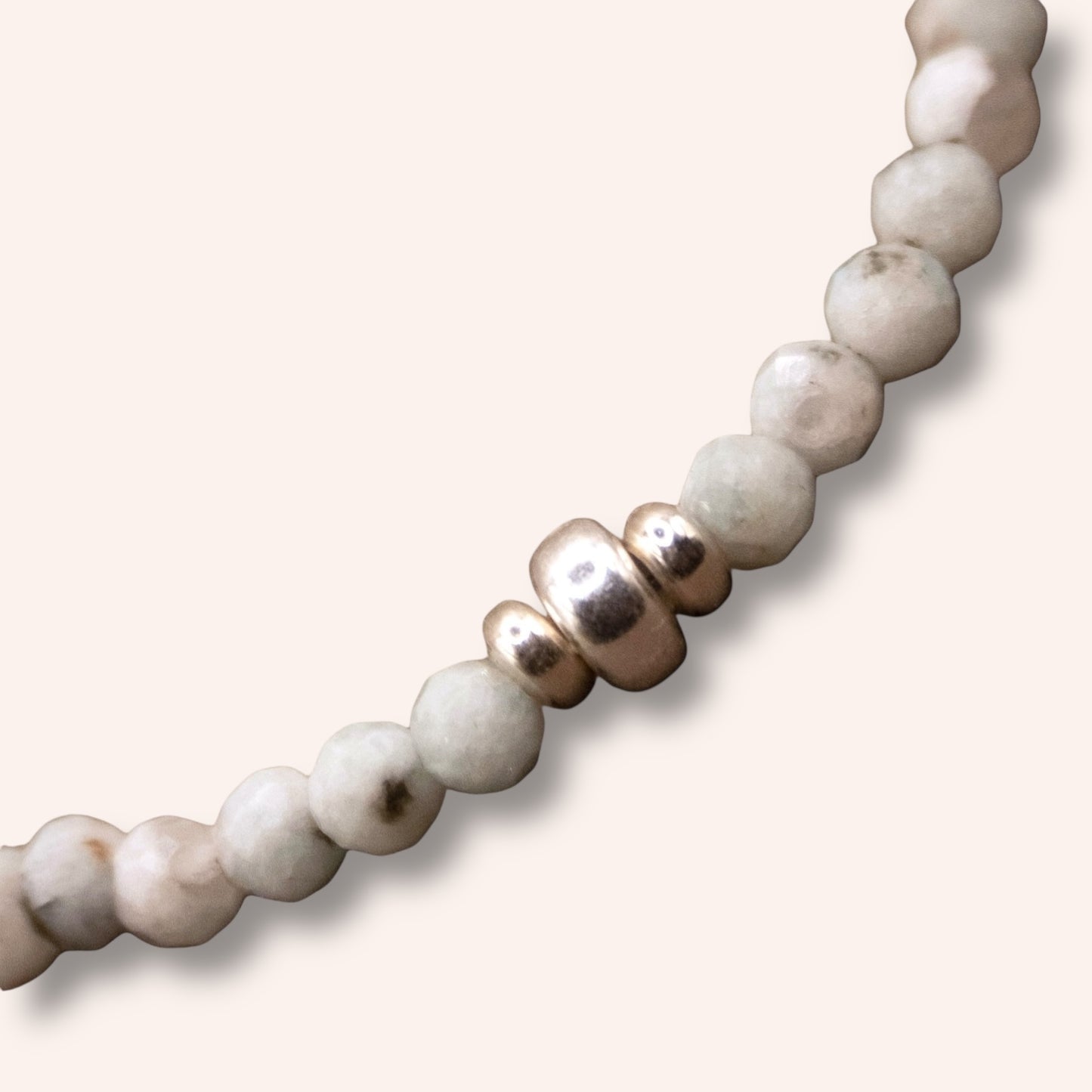 Little Explorer Bracelet – Kiwi Jasper & Sterling Silver