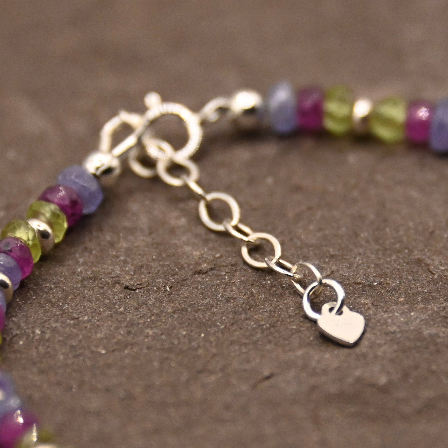 Vitality & Abundance Trio (Tanzanite, Ruby & Peridot) Bracelet