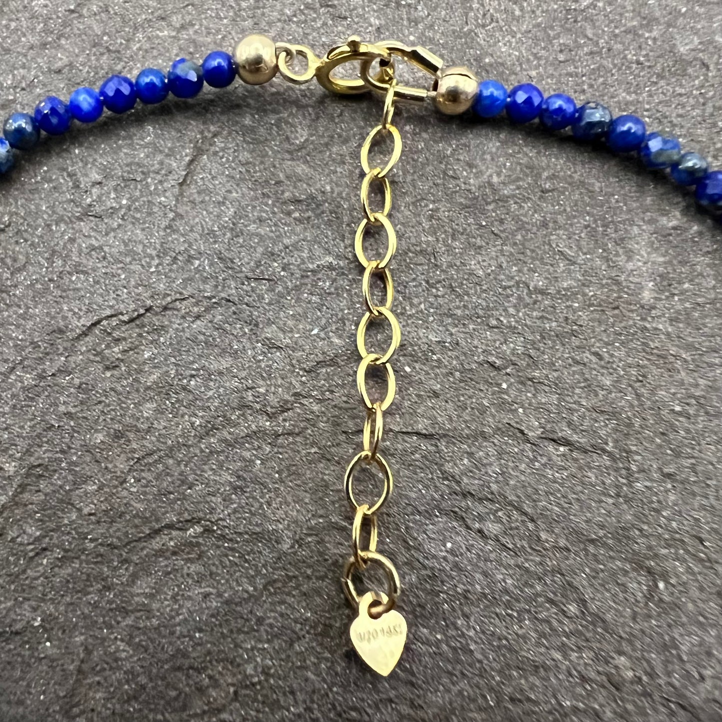 Wisdom Keeper (Lapis Lazuli) Bracelet with gold beads