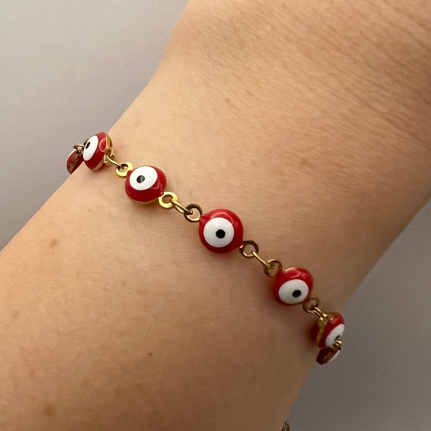 Stainless Steel Evil Eye Bracelet