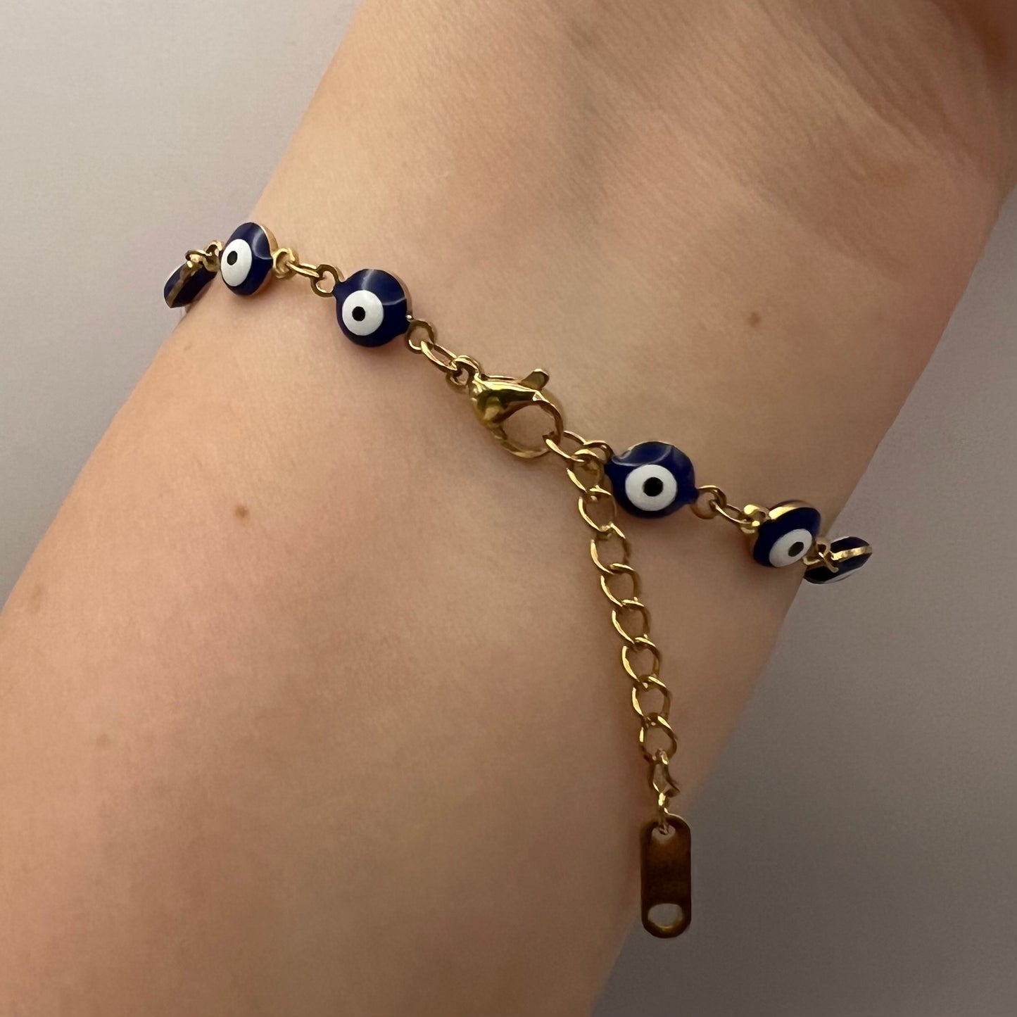 Stainless Steel Evil Eye Bracelet