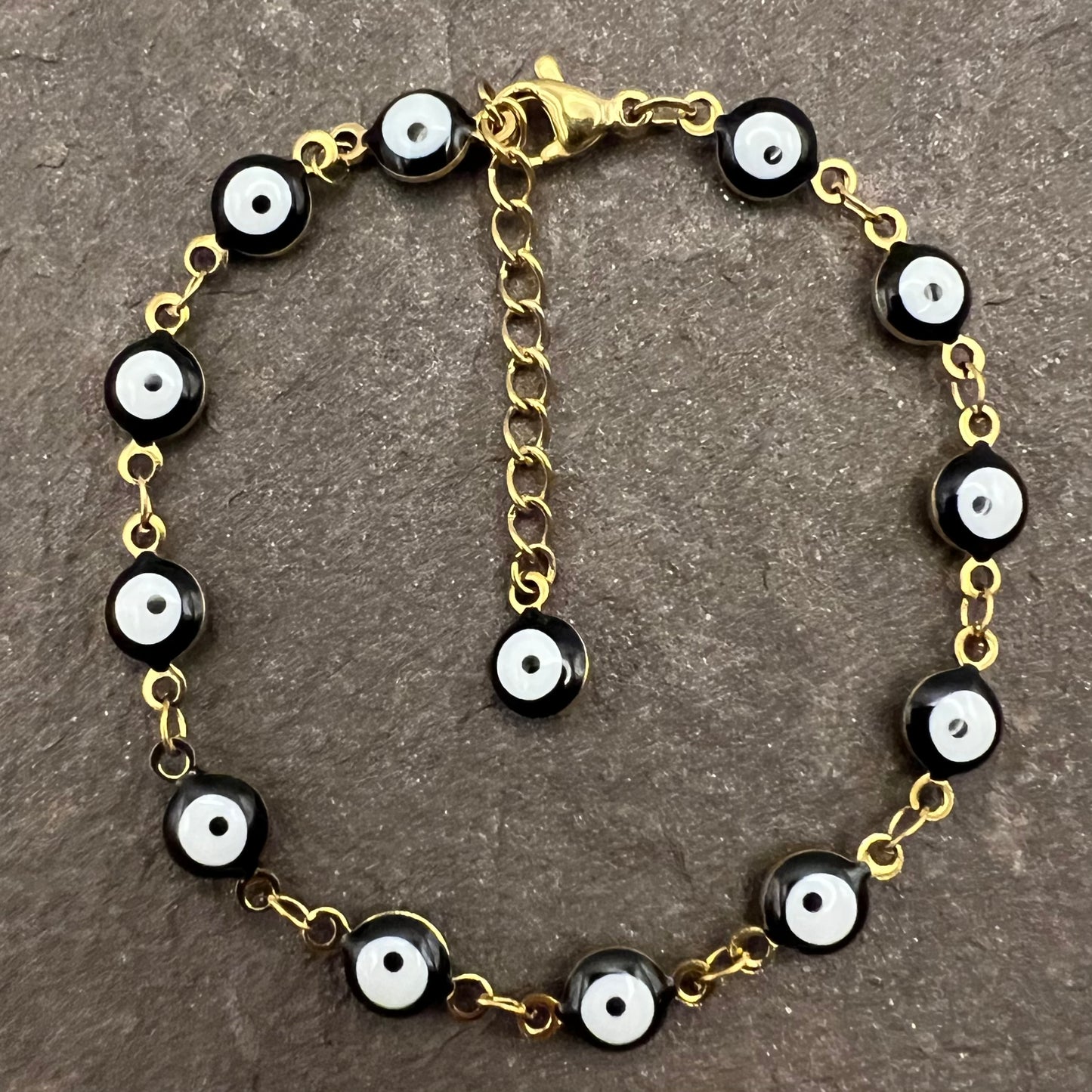 Stainless Steel Evil Eye Bracelet