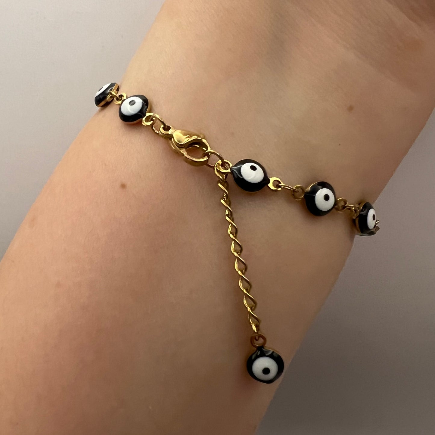 Stainless Steel Evil Eye Bracelet