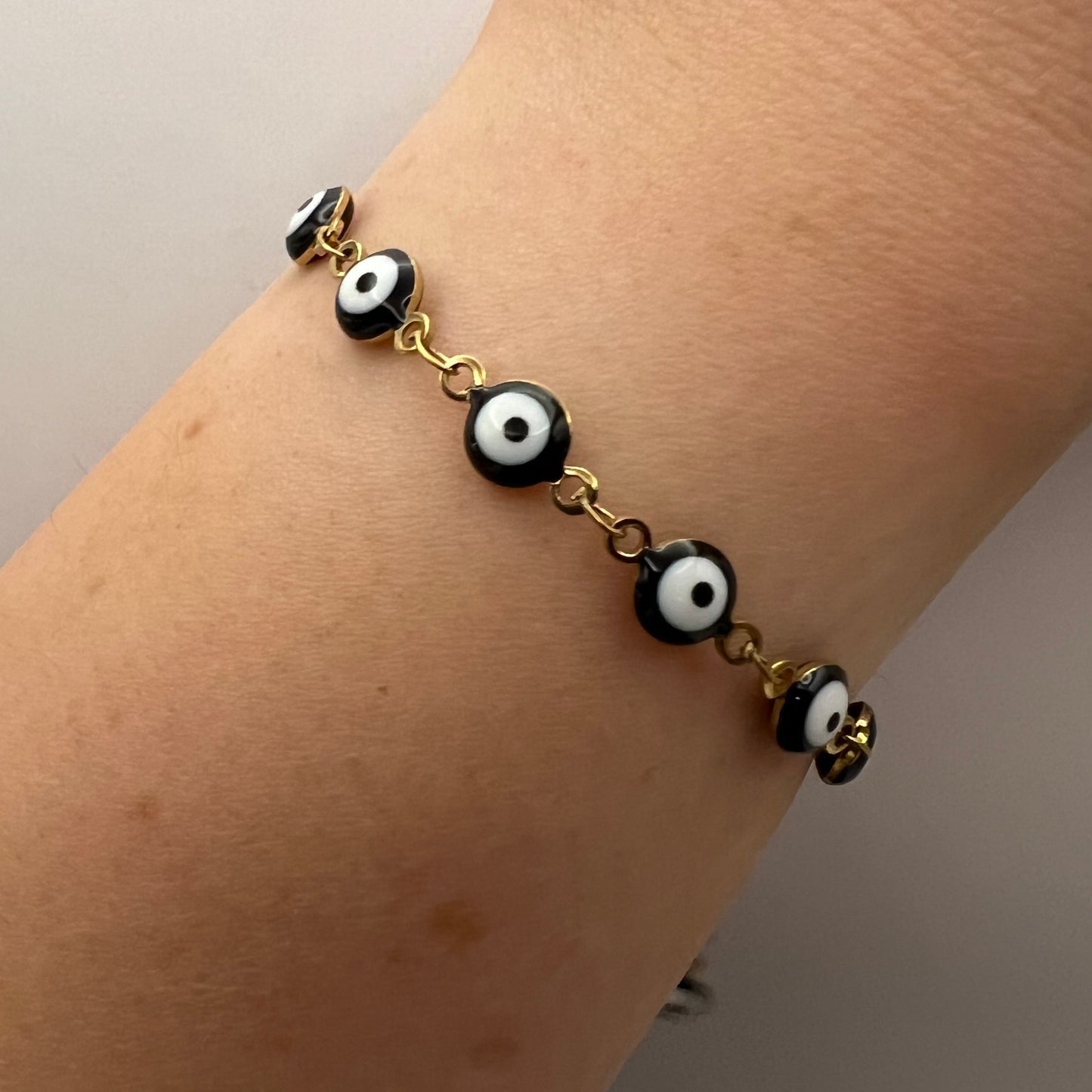 Stainless Steel Evil Eye Bracelet