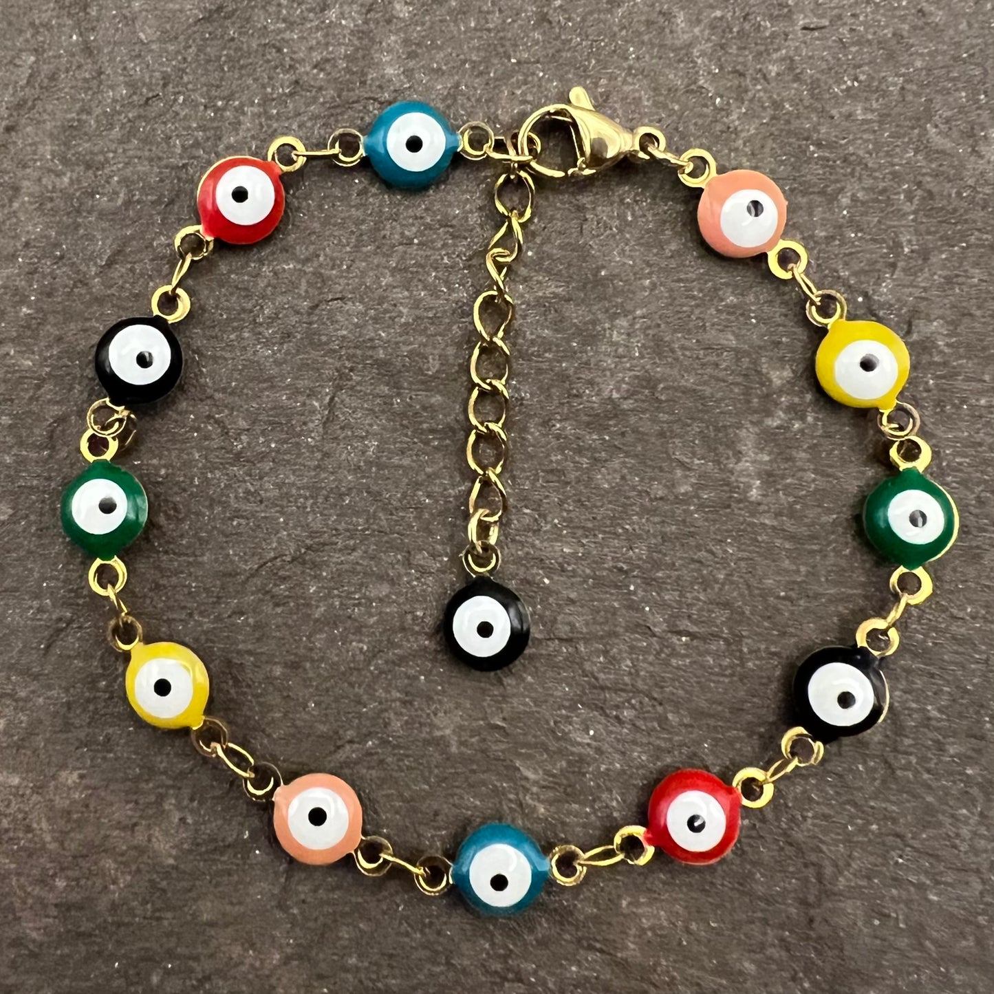 Stainless Steel Evil Eye Bracelet
