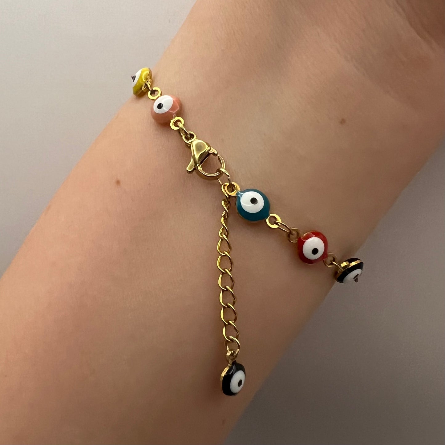 Stainless Steel Evil Eye Bracelet