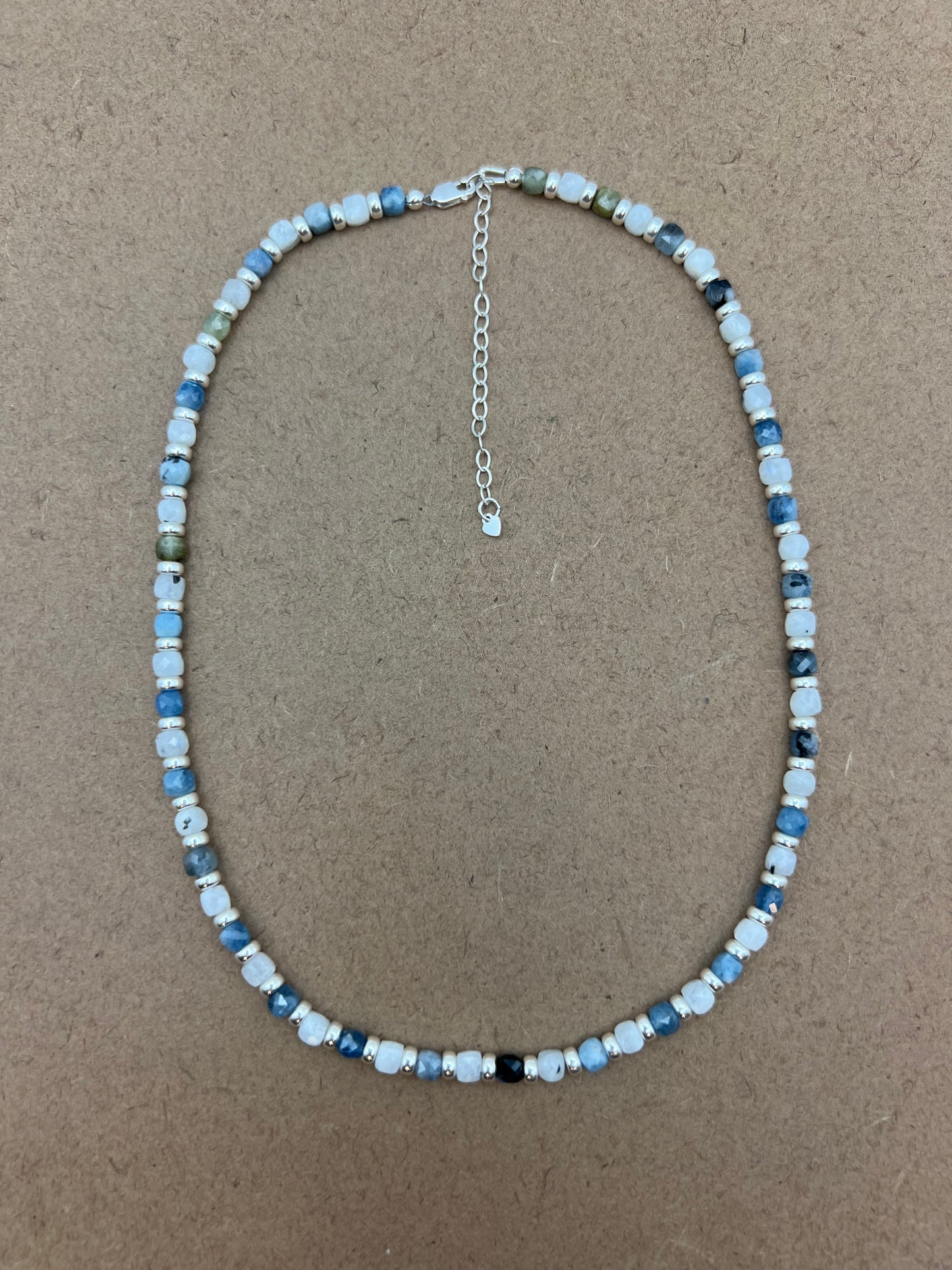 Moonlit Ocean Necklace in Sterling Silver