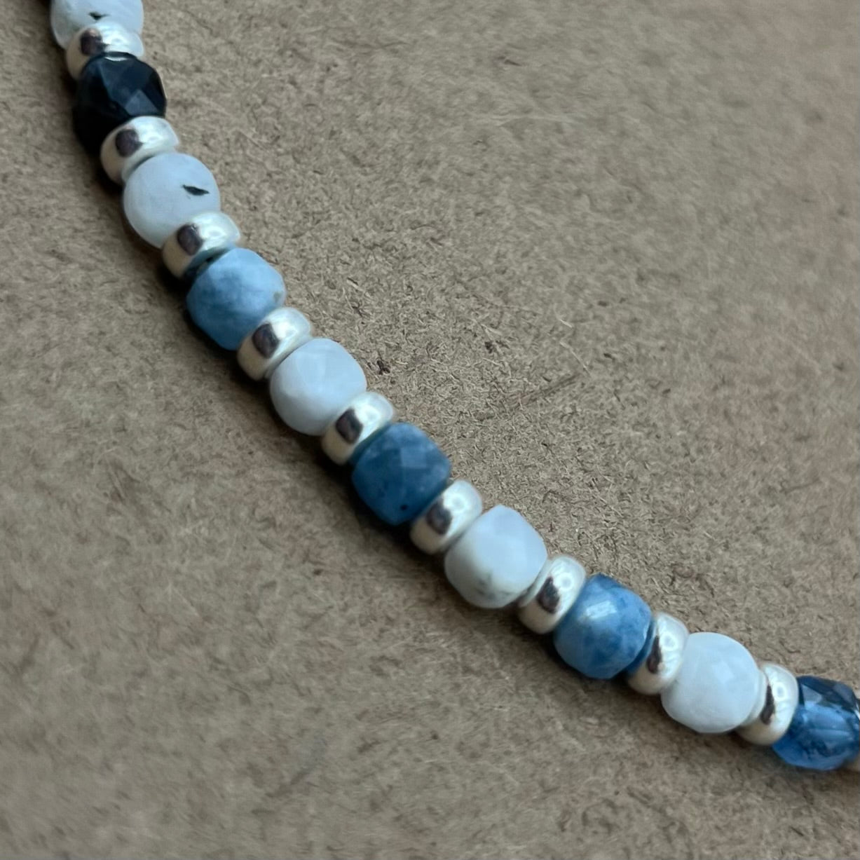 Moonlit Ocean (Aquamarine & Moonstone)Necklace