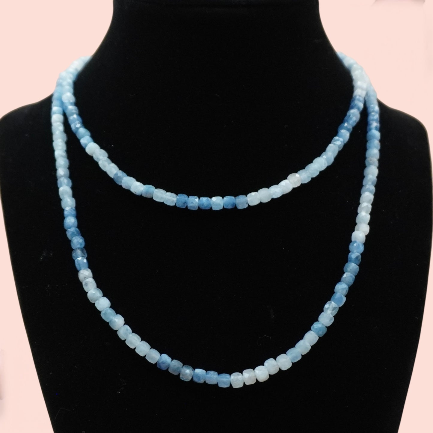 Sea Whisper Aquamarine Wrap Necklace