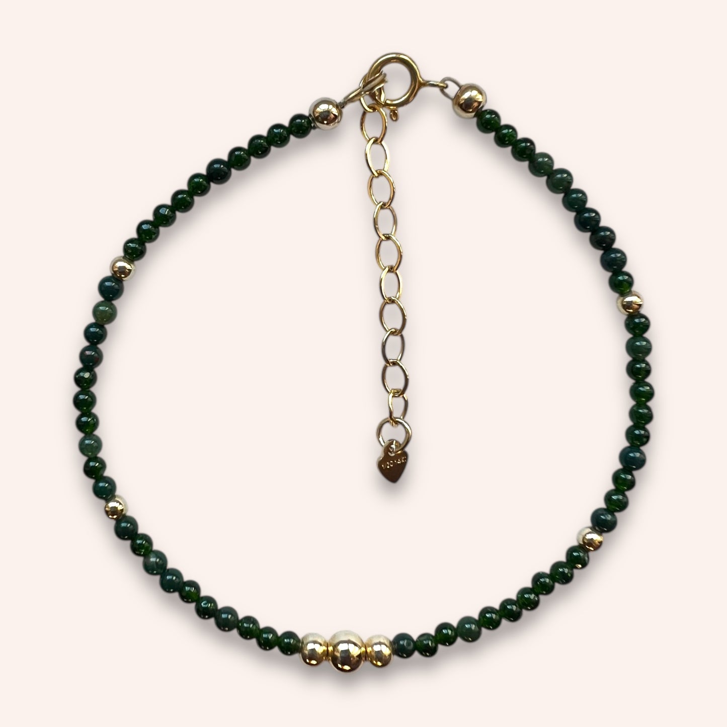 Getting it done (Green sandstone) bracelet
