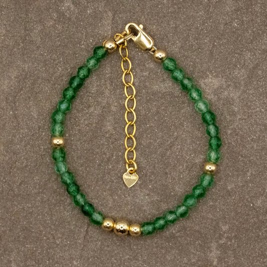 Growing Smart & Strong (Green Onyx) Bracelet