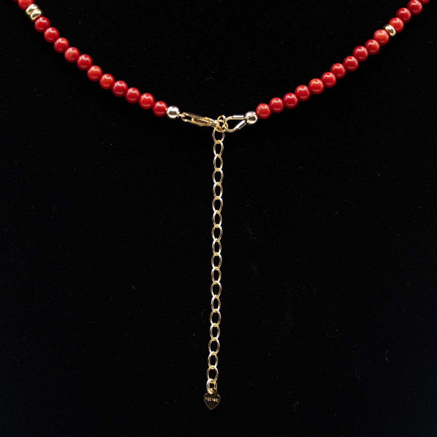 Red Bamboo Coral Choker
