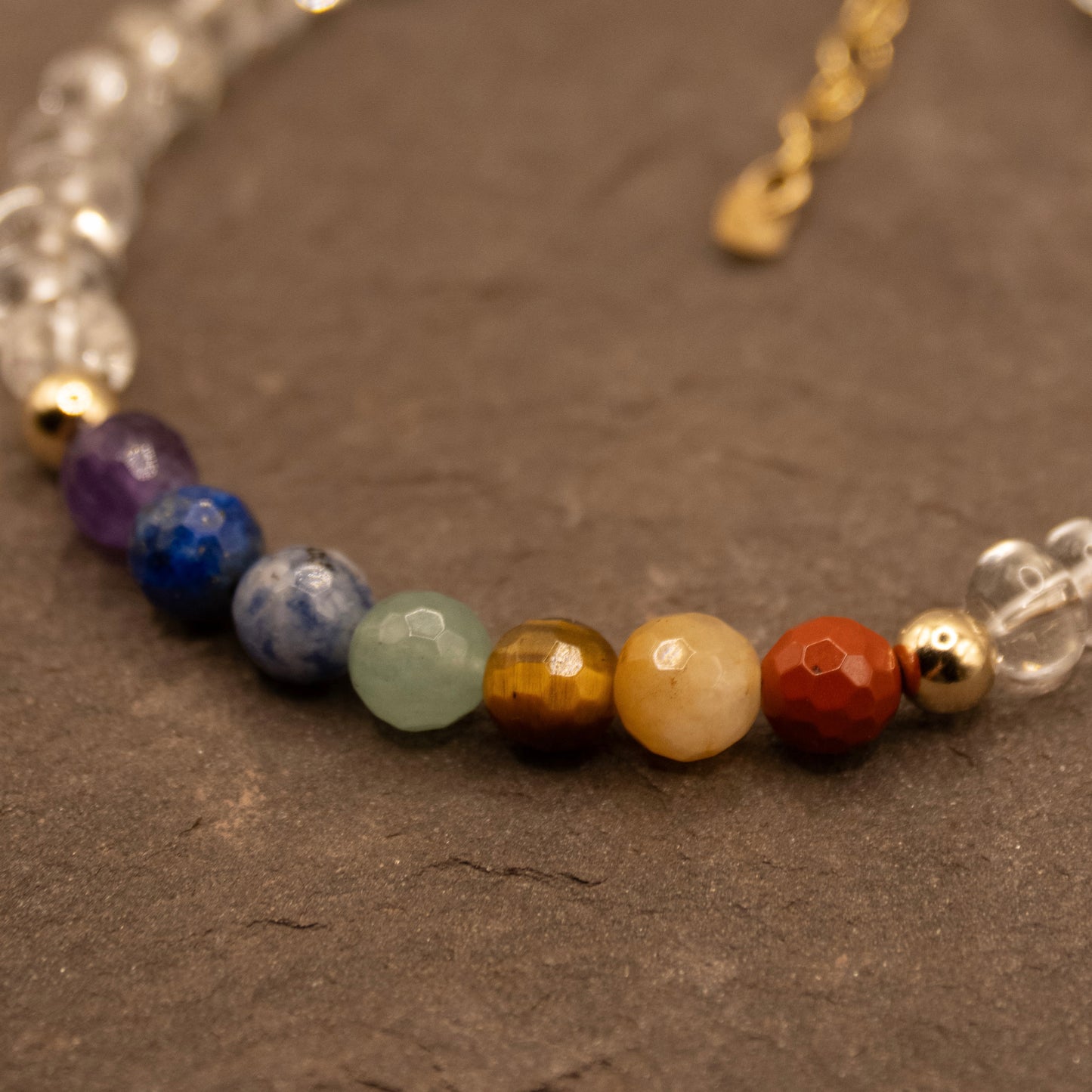 Clear Quartz 7 Chakras Bracelet