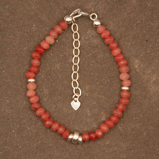 My Pink Shield (Agate) Bracelet