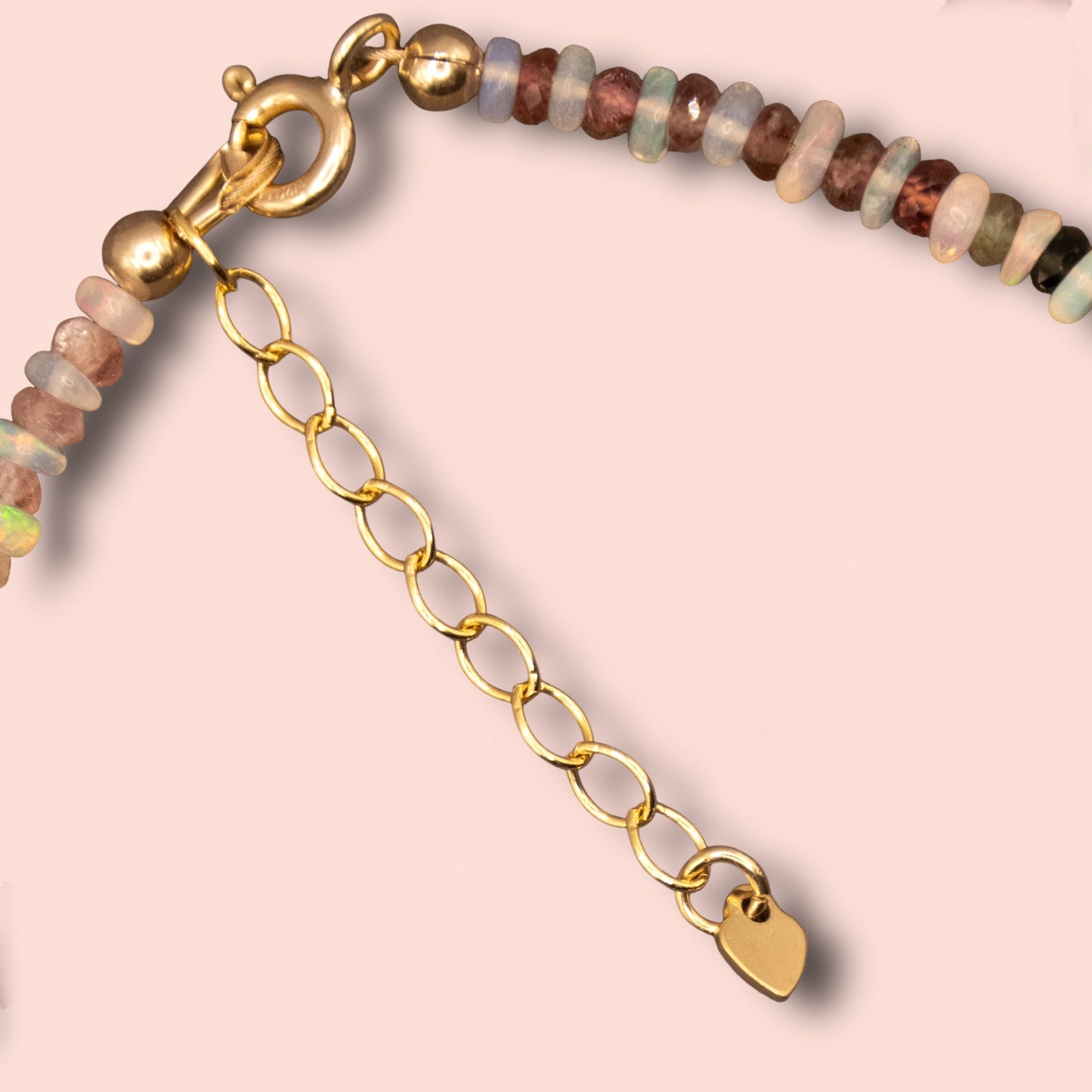 Fairy Warrior (Watermelon Tourmaline & Opal) Bracelet