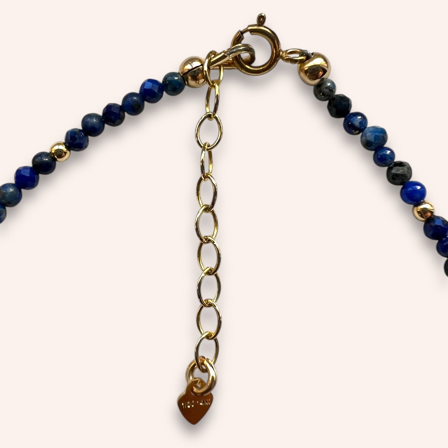 Wisdom Keeper (Lapis Lazuli) Bracelet with gold beads