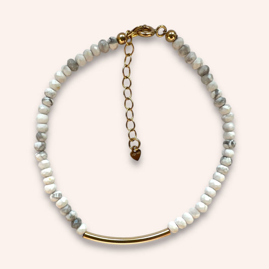 Frosted Harmony (Howlite) Bracelet