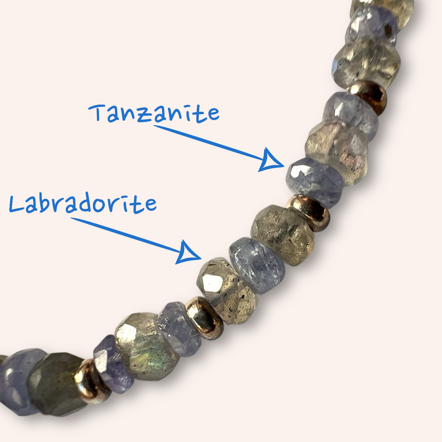 Intuition and Insight (Labradorite & Tanzanite) Bracelet
