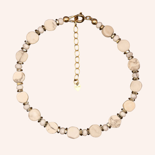 Gilded Howlite Bracelet