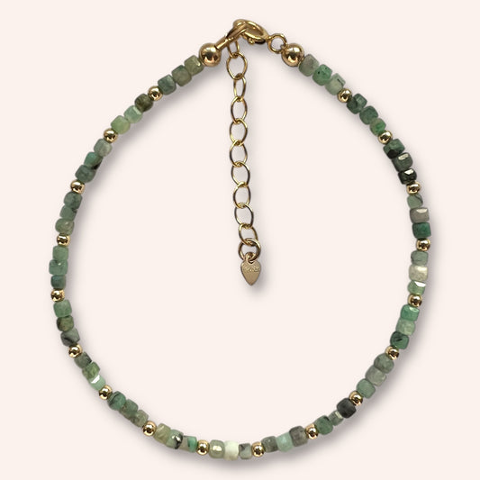 Verdant Whisper (Emerald) Bracelet