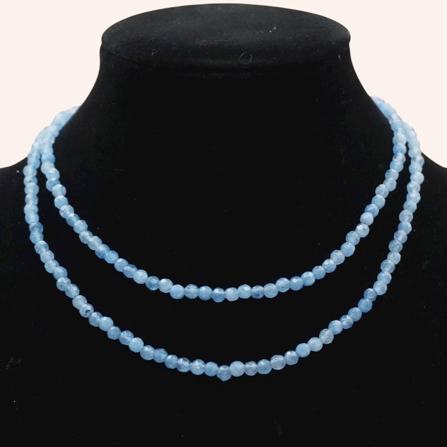 Celeste Wrap (Blue Agate) Necklace