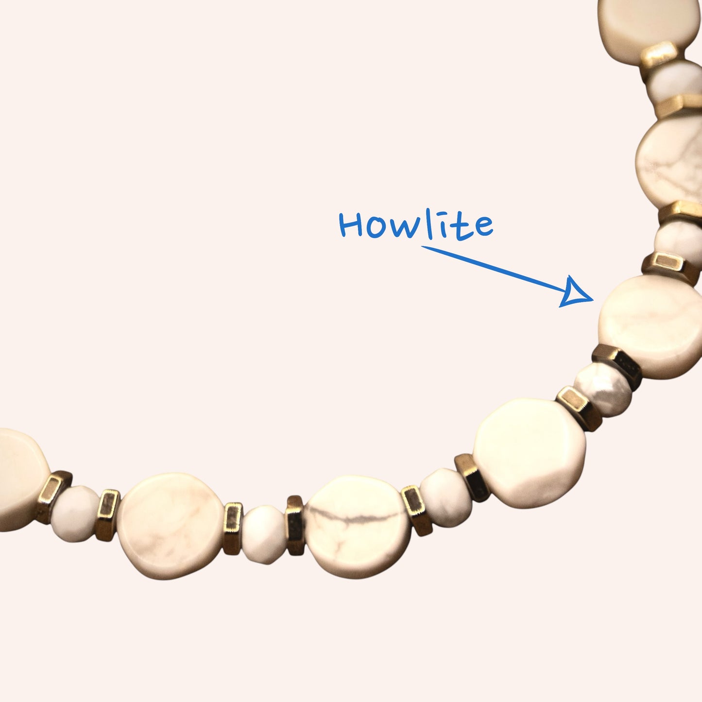 Gilded Howlite Bracelet