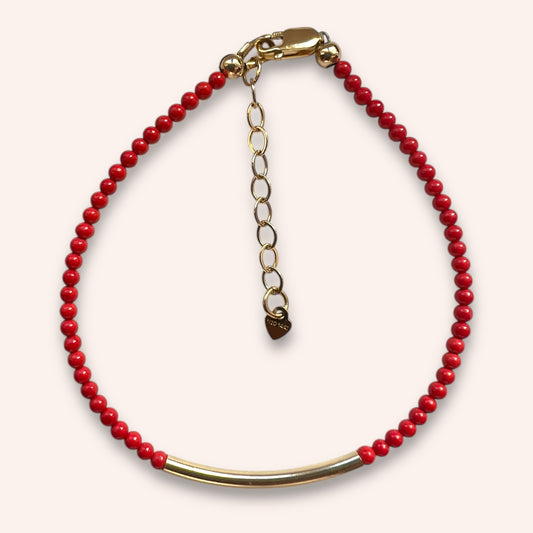 Crimson Tide (Coral) Bracelet