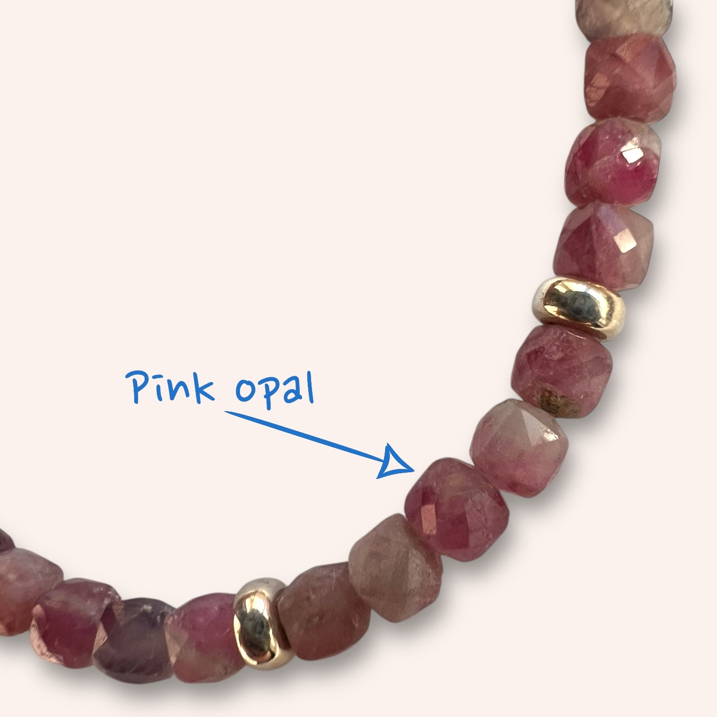 Opal Blossom (Pink Opal) Bracelet