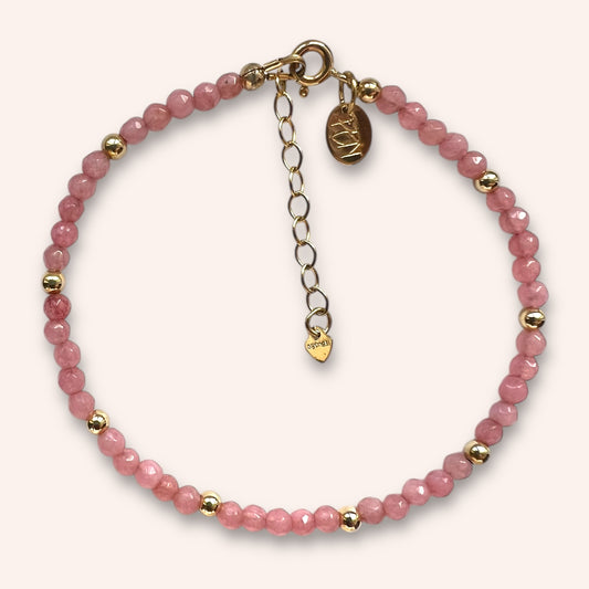 Blush Harmony (Pink Chalcedony) Bracelet