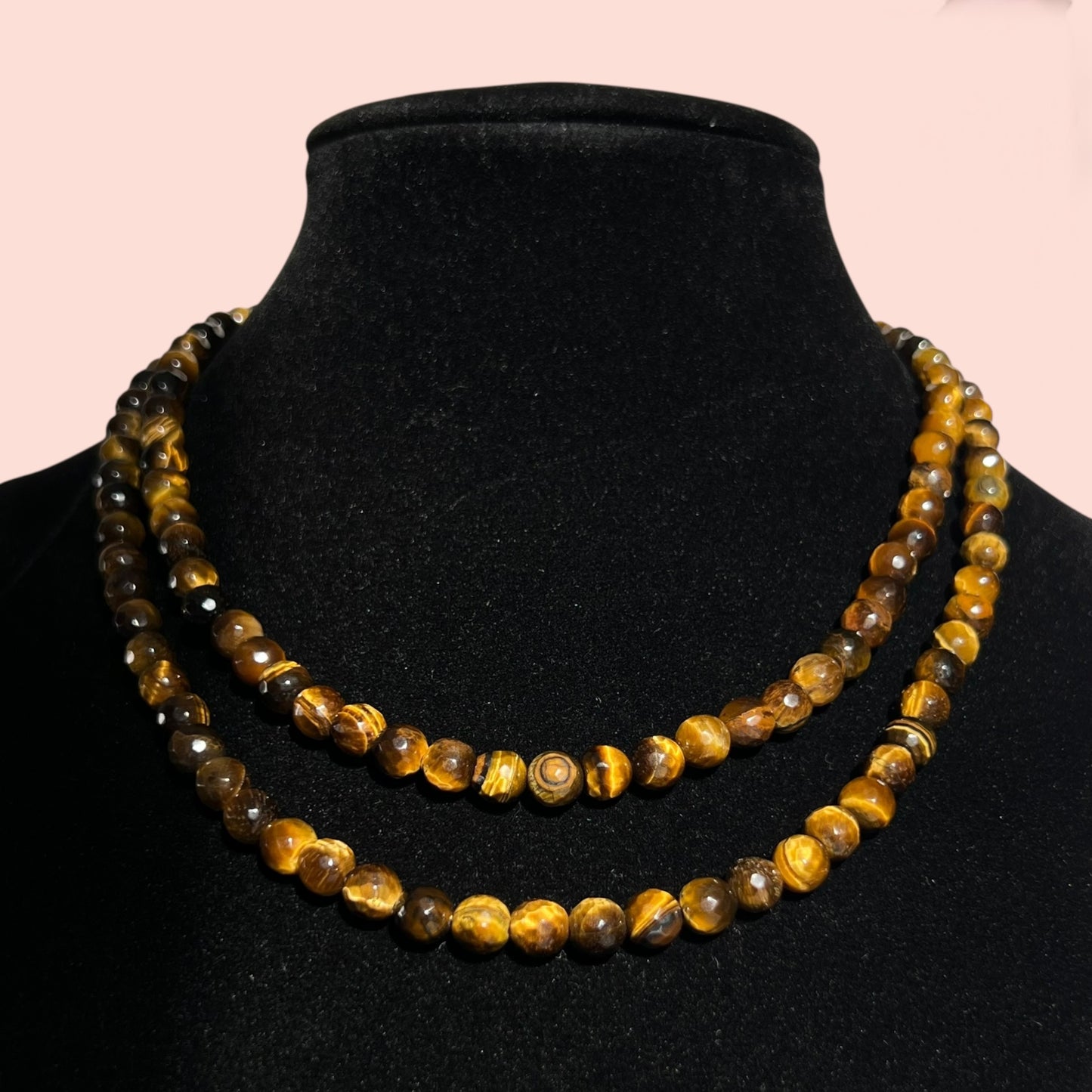 “Golden Guardian” Tiger’s Eye Wrap Necklace