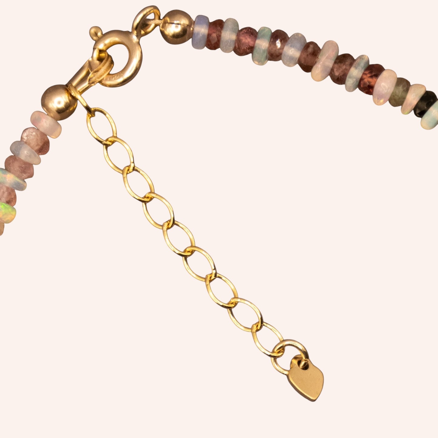 Fairy Warrior (Watermelon Tourmaline & Opal) Bracelet