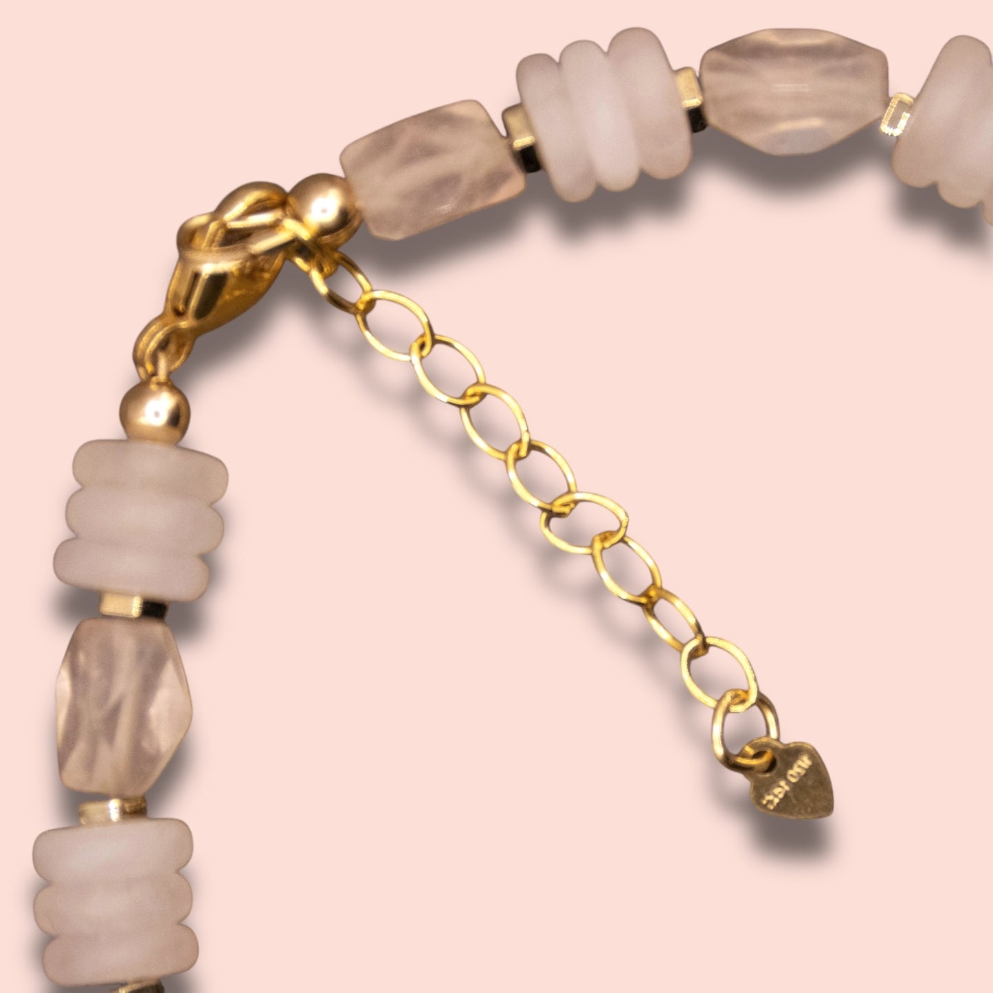 Heart Blush (Rose Quartz) Bracelet