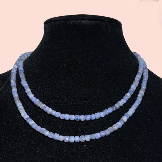 “Twilight Glow” Tanzanite Wrap Necklace