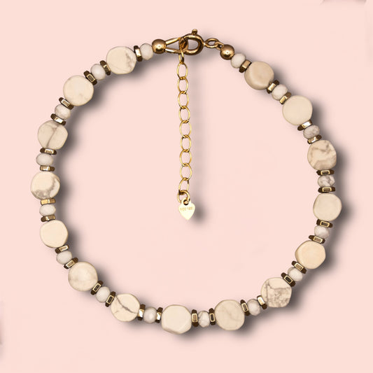 Gilded Howlite Bracelet