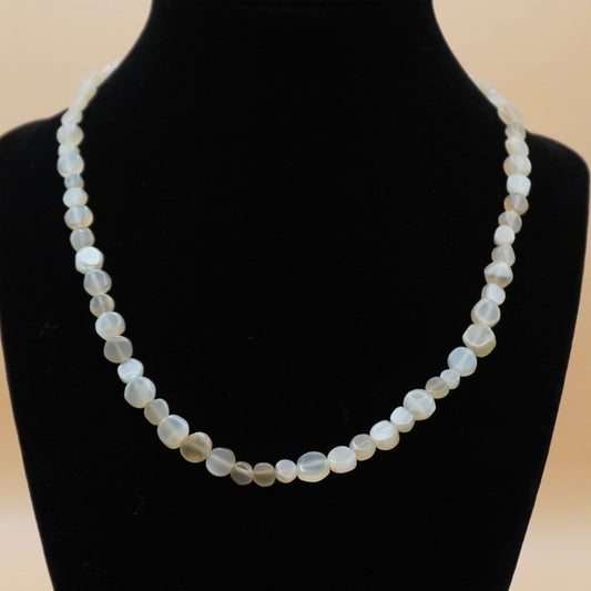 Confident and Composed (Peach moonstone) Necklace