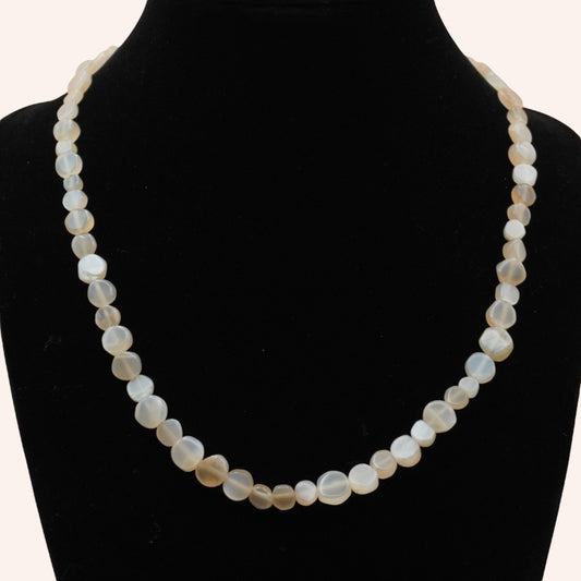 Confident and Composed (Peach moonstone) Necklace