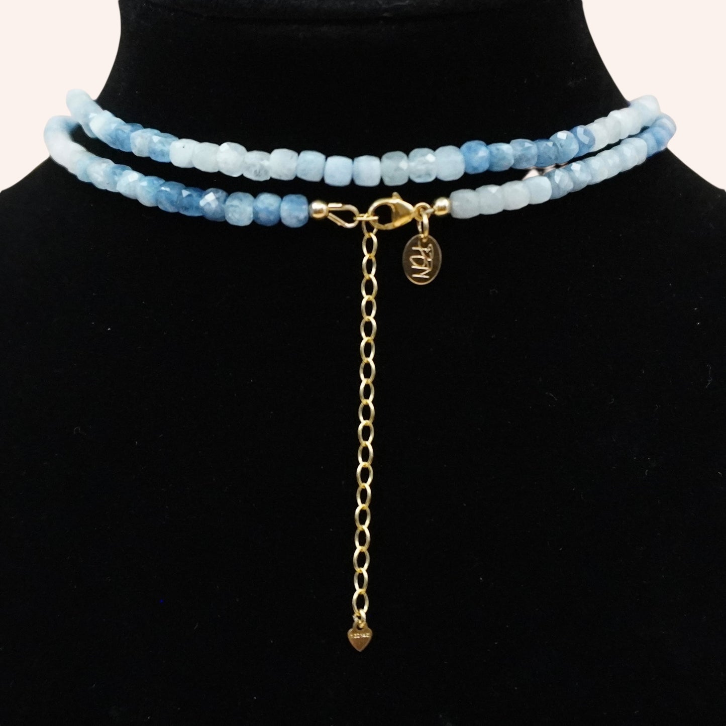 Sea Whisper (Aquamarine) Wrap Necklace