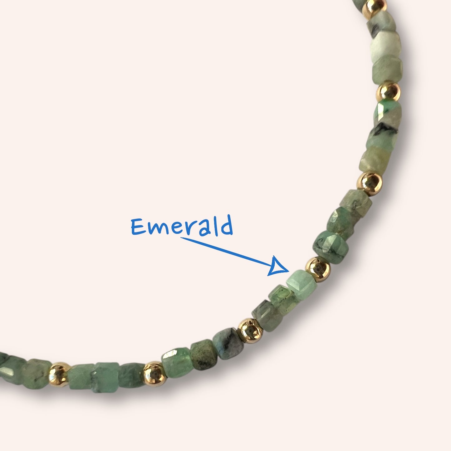 Verdant Whisper (Emerald) Bracelet