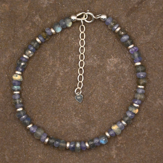 Intuition and Insight (Labradorite & Tanzanite) Bracelet