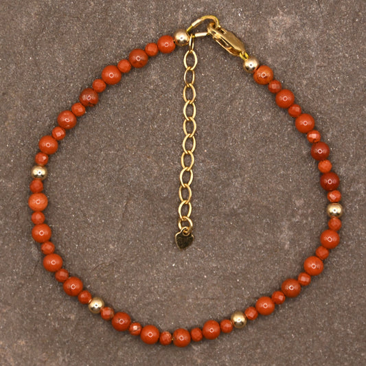 Pulsera Endurance (jaspe rojo)