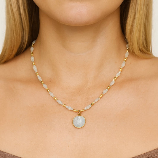 Full Moon (Moonstone) Necklace